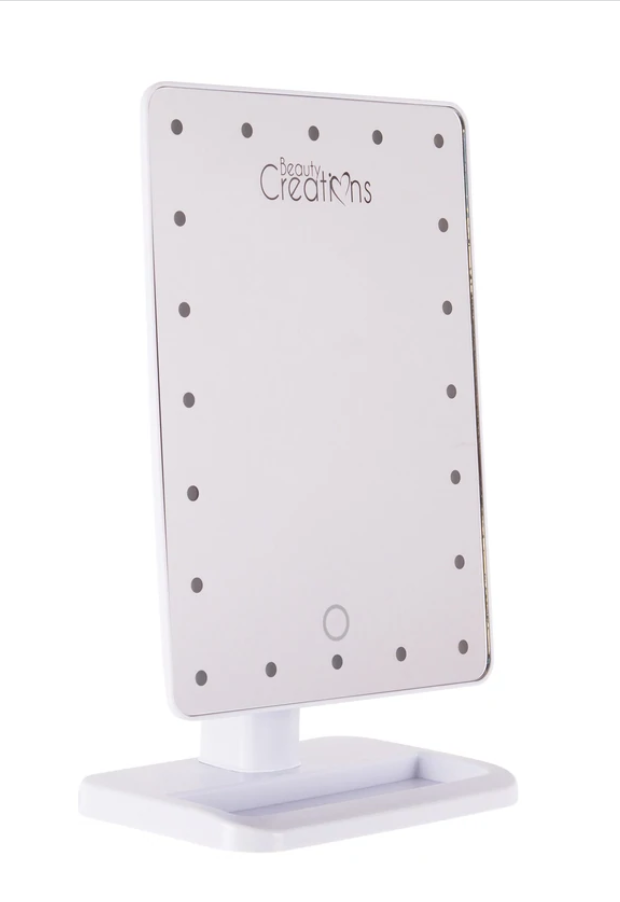 20 LED TOUCH SMALL MIRROR - WHITE